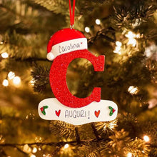 Laden Sie das Bild in den Galerie-Viewer, Weihnachtlicher dekorativer Buchstabenanhänger