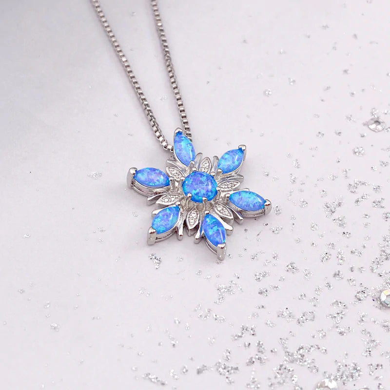 Charmante Schneeflocke Halskette