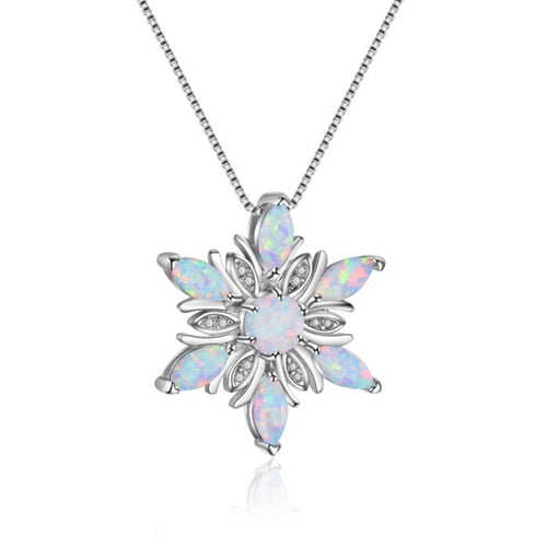 Charmante Schneeflocke Halskette