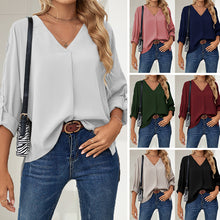 Laden Sie das Bild in den Galerie-Viewer, Damen Sommer Chiffon-Shirt