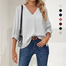 Laden Sie das Bild in den Galerie-Viewer, Damen Sommer Chiffon-Shirt
