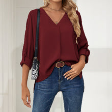Laden Sie das Bild in den Galerie-Viewer, Damen Sommer Chiffon-Shirt