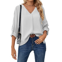 Laden Sie das Bild in den Galerie-Viewer, Damen Sommer Chiffon-Shirt
