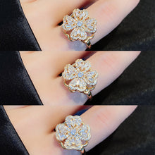 Laden Sie das Bild in den Galerie-Viewer, Drehbarer Vierblättriger Kleeblattring