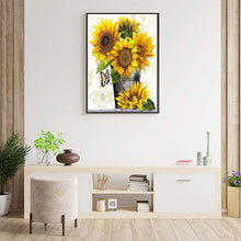 Laden Sie das Bild in den Galerie-Viewer, DIY Kreative Sonnenblumen Diamantmalerei