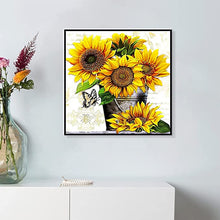 Laden Sie das Bild in den Galerie-Viewer, DIY Kreative Sonnenblumen Diamantmalerei