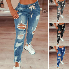 Laden Sie das Bild in den Galerie-Viewer, Damen-Jeanshose Mit Hohem Stretchanteil