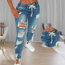 Laden Sie das Bild in den Galerie-Viewer, Damen-Jeanshose Mit Hohem Stretchanteil