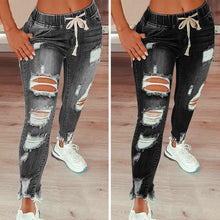 Laden Sie das Bild in den Galerie-Viewer, Damen-Jeanshose Mit Hohem Stretchanteil