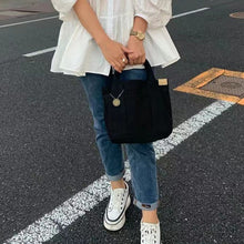 Laden Sie das Bild in den Galerie-Viewer, Damen Einfache Handtasche aus Segeltuch