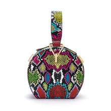 Laden Sie das Bild in den Galerie-Viewer, Damen Handtasche aus PU mit Schlangenmuster