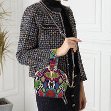 Laden Sie das Bild in den Galerie-Viewer, Damen Handtasche aus PU mit Schlangenmuster
