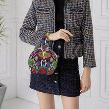 Laden Sie das Bild in den Galerie-Viewer, Damen Handtasche aus PU mit Schlangenmuster