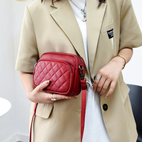 Damen Lässige Umhängetasche aus Leder