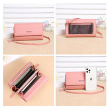 Laden Sie das Bild in den Galerie-Viewer, Damen Modische Handytasche Umhängetasche Geldbörse