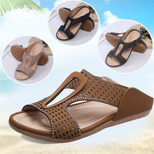 Laden Sie das Bild in den Galerie-Viewer, Damen Sommer hohle lässige flache Sandalen