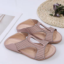 Laden Sie das Bild in den Galerie-Viewer, Damen Sommer hohle lässige flache Sandalen