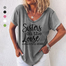 Laden Sie das Bild in den Galerie-Viewer, Damen T-Shirt Mit Englischem Druck