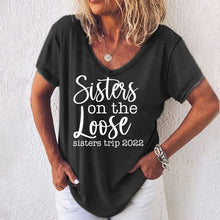 Laden Sie das Bild in den Galerie-Viewer, Damen T-Shirt Mit Englischem Druck
