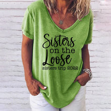 Laden Sie das Bild in den Galerie-Viewer, Damen T-Shirt Mit Englischem Druck