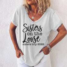 Laden Sie das Bild in den Galerie-Viewer, Damen T-Shirt Mit Englischem Druck
