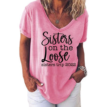 Laden Sie das Bild in den Galerie-Viewer, Damen T-Shirt Mit Englischem Druck