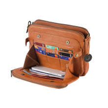 Laden Sie das Bild in den Galerie-Viewer, Damen Umhängetasche aus dreilagigem Leder