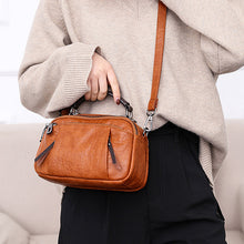 Laden Sie das Bild in den Galerie-Viewer, Damen Umhängetasche aus weichem Leder mit mehreren Taschen