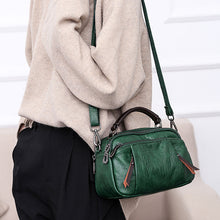 Laden Sie das Bild in den Galerie-Viewer, Damen Umhängetasche aus weichem Leder mit mehreren Taschen