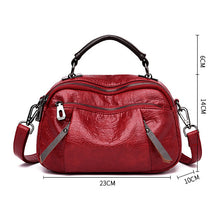 Laden Sie das Bild in den Galerie-Viewer, Damen Umhängetasche aus weichem Leder mit mehreren Taschen