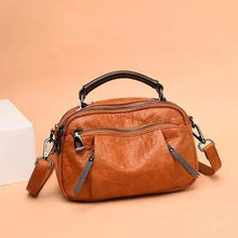 Laden Sie das Bild in den Galerie-Viewer, Damen Umhängetasche aus weichem Leder mit mehreren Taschen