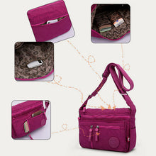 Laden Sie das Bild in den Galerie-Viewer, Damen Wasserdichte Reisetasche aus Nylon mit mehreren Taschen