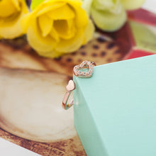 Laden Sie das Bild in den Galerie-Viewer, Damen einfacher herzförmiger offener Ring