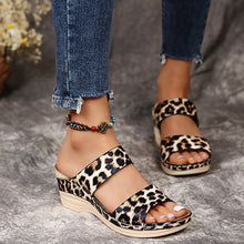 Laden Sie das Bild in den Galerie-Viewer, Damen lässige Sandalen mit Tiermuster