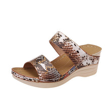Laden Sie das Bild in den Galerie-Viewer, Damen lässige Sandalen mit Tiermuster