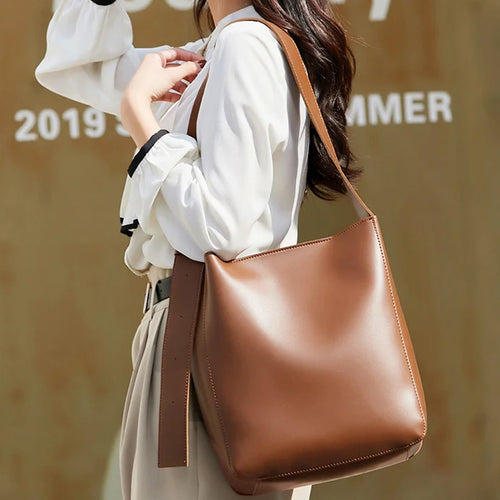 Damen modische Eimertasche mit großem Fassungsvermögen