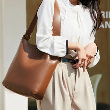 Laden Sie das Bild in den Galerie-Viewer, Damen modische Eimertasche mit großem Fassungsvermögen