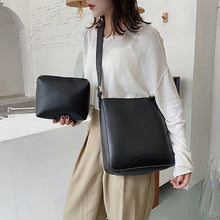 Laden Sie das Bild in den Galerie-Viewer, Damen modische Eimertasche mit großem Fassungsvermögen