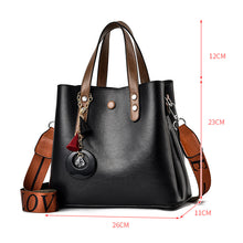Laden Sie das Bild in den Galerie-Viewer, Damen modische einfache Eimertasche mit großem Fassungsvermögen