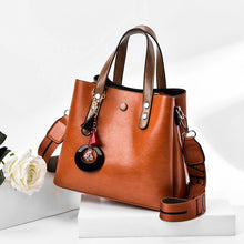 Laden Sie das Bild in den Galerie-Viewer, Damen modische einfache Eimertasche mit großem Fassungsvermögen