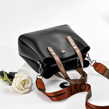 Laden Sie das Bild in den Galerie-Viewer, Damen modische einfache Eimertasche mit großem Fassungsvermögen