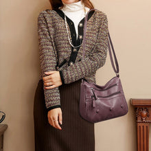 Laden Sie das Bild in den Galerie-Viewer, Damen multifunktionale Umhängetasche aus weichem Leder