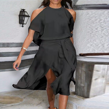 Laden Sie das Bild in den Galerie-Viewer, Damen schulterfreies ärmelloses sexy lockeres Kleid