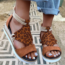 Laden Sie das Bild in den Galerie-Viewer, Damen stilvolle römische Sandalen mit Plateausohle