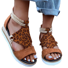 Laden Sie das Bild in den Galerie-Viewer, Damen stilvolle römische Sandalen mit Plateausohle