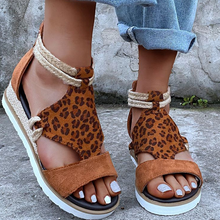 Laden Sie das Bild in den Galerie-Viewer, Damen stilvolle römische Sandalen mit Plateausohle