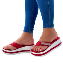 Laden Sie das Bild in den Galerie-Viewer, Damen dicke Sandalen mit Strass