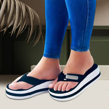 Laden Sie das Bild in den Galerie-Viewer, Damen dicke Sandalen mit Strass