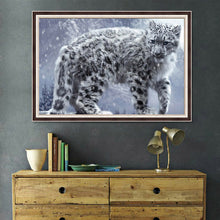 Laden Sie das Bild in den Galerie-Viewer, Dreidimensionale Leoparden-Diamantmalerei