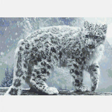 Laden Sie das Bild in den Galerie-Viewer, Dreidimensionale Leoparden-Diamantmalerei